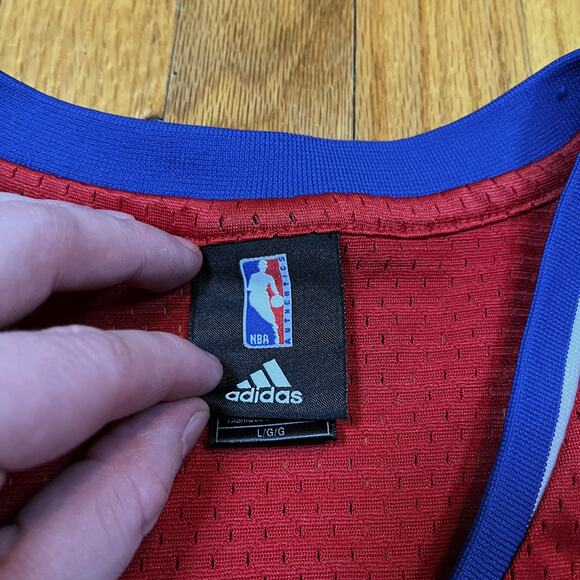 Adidas Allen Iverson Philadelphia 76ers Phila Jersey Red L +2 2007-09 Rare HTF - Picture 8 of 11